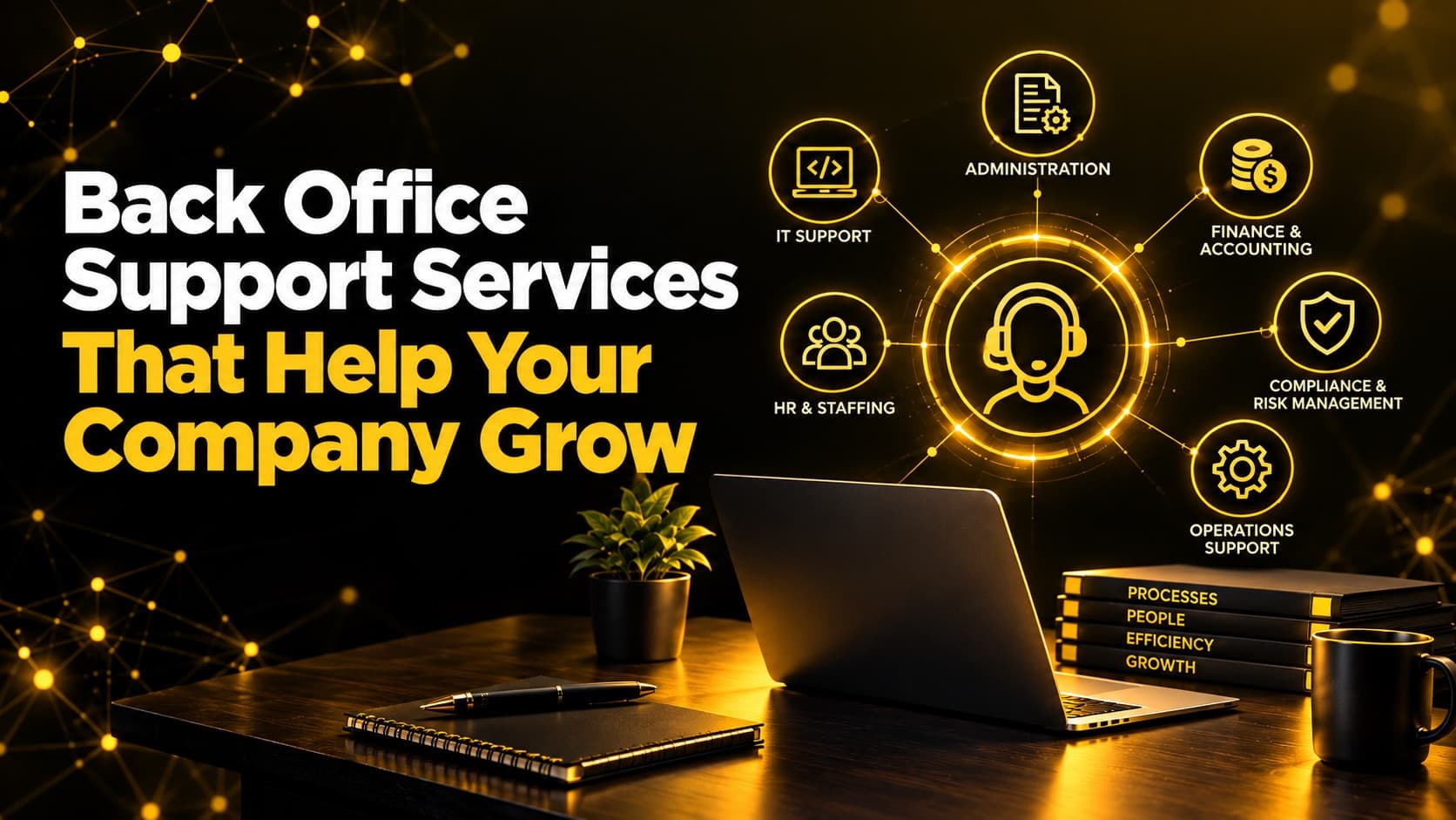 Back office support services helping a growing business with administration, data, scheduling and procurement